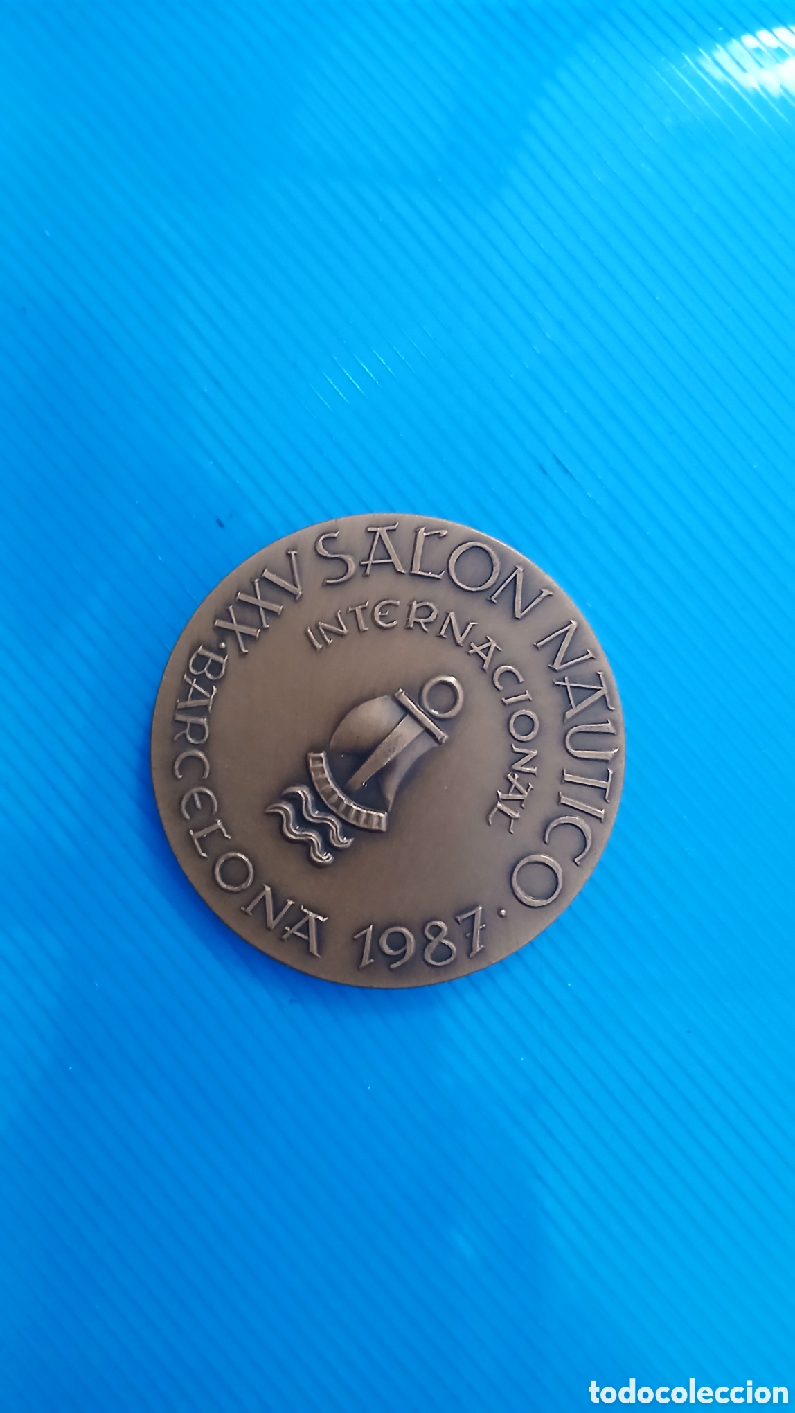 Coleccionismo deportivo: Medalla XXVI Sal&oacute;n N&aacute;utico Internacional Barcelona 1987
