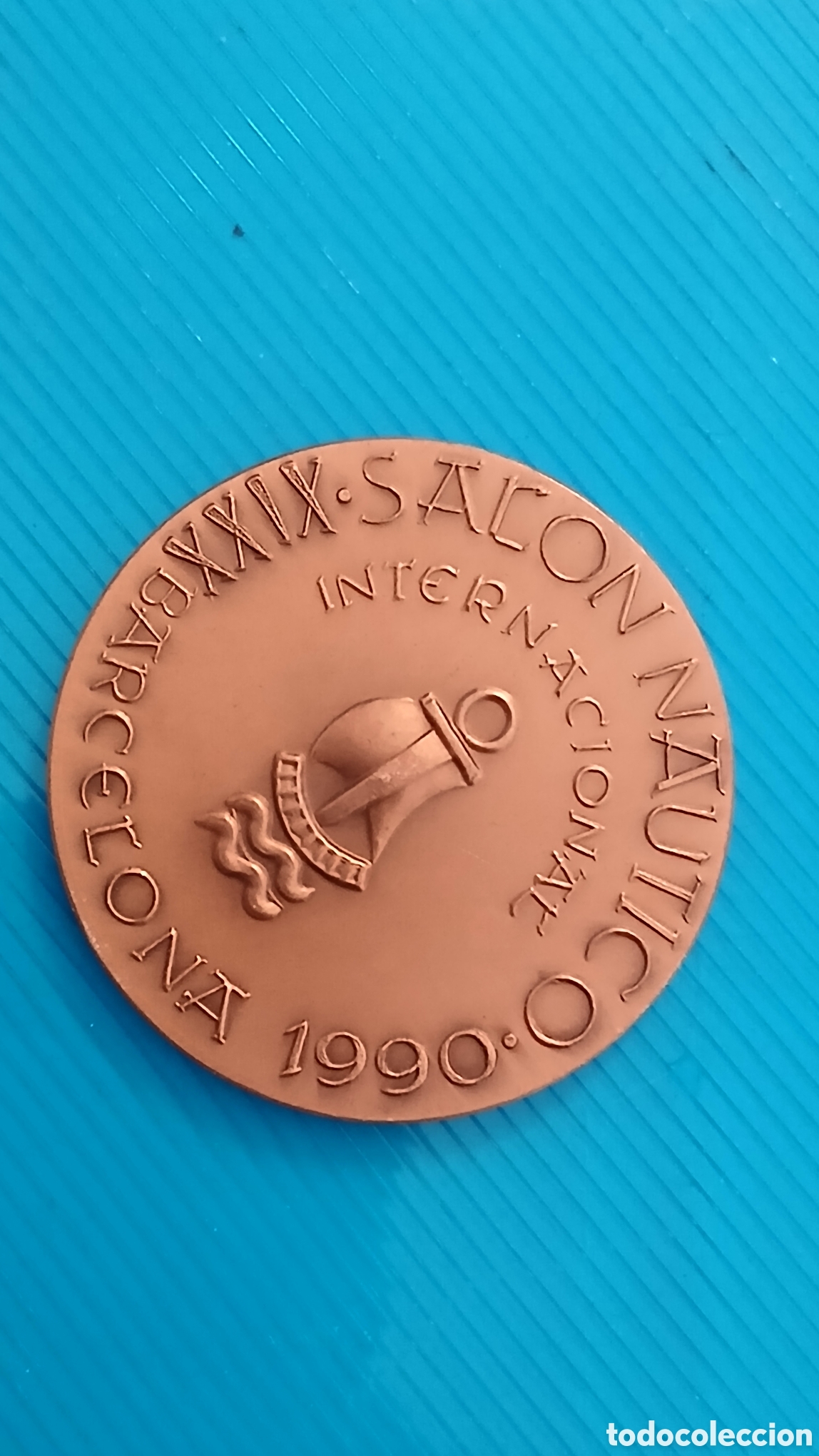 Coleccionismo deportivo: Medalla XXVI Sal&oacute;n N&aacute;utico Internacional - Barcelona 1990