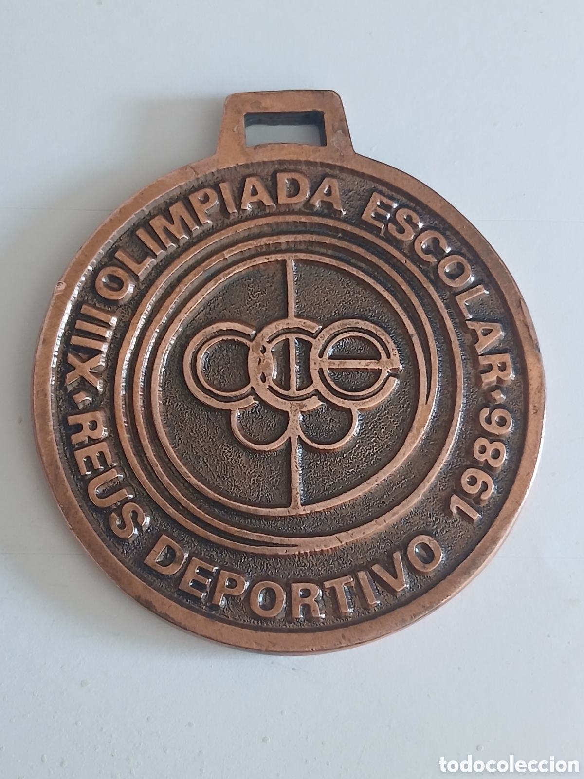 Coleccionismo deportivo: Medalla del Reus deportivo, olimpiada escolar 1986
