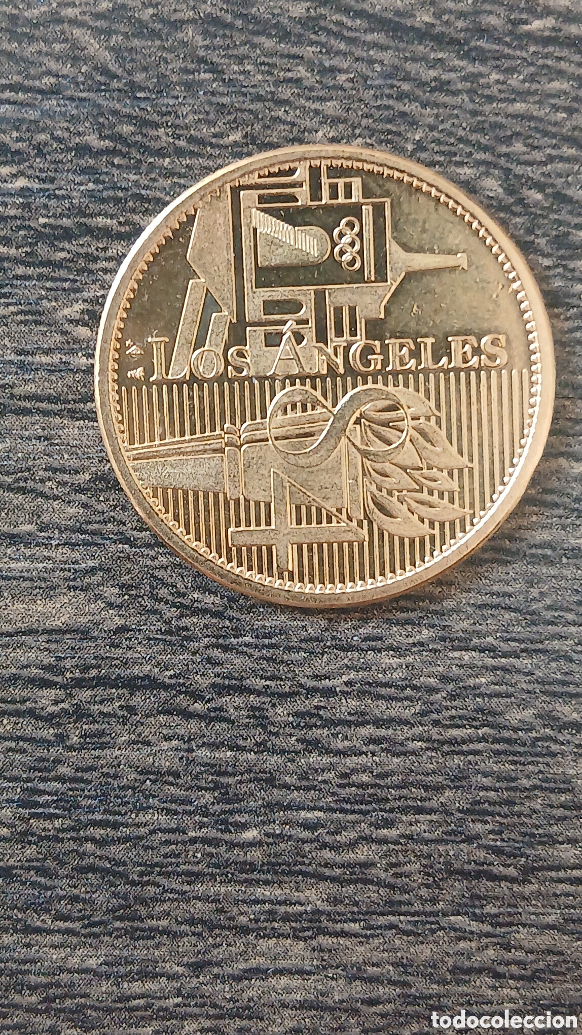 Coleccionismo deportivo: Medalla conmemorativa de los XX Juegos Ol&iacute;mpicos de Los &Aacute;ngeles 1984