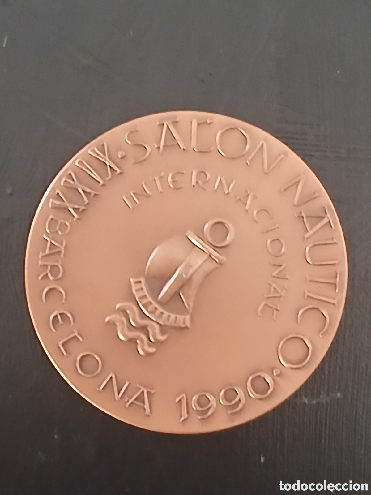 Coleccionismo deportivo: Medalla XXVI Sal&oacute;n N&aacute;utico Internacional Barcelona 1990