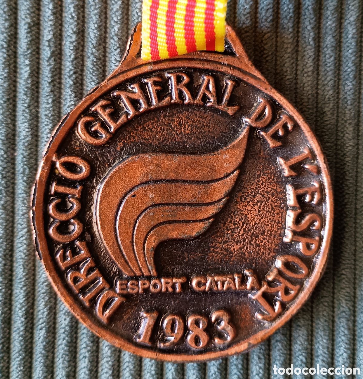 Sammelleidenschaft Sport: Medalla deporte escolar. Direcci&oacute; General de l'esport. Generalitat Catalunya 1983