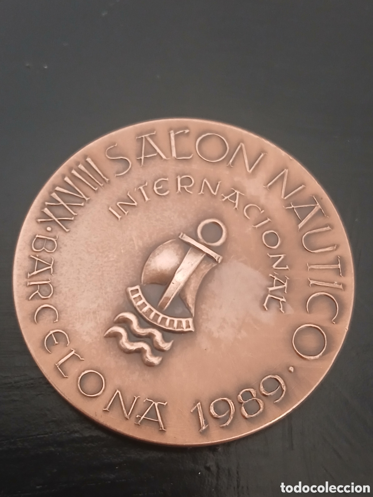 Coleccionismo deportivo: Medalla XXVI Sal&oacute;n N&aacute;utico Internacional - Barcelona 1989