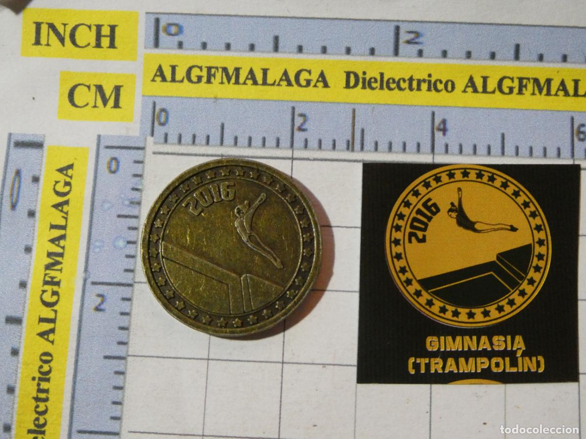Sammelleidenschaft Sport: MONEDA MEDALLA. DEPORTES OL&Iacute;MPICOS OLIMPIADAS RIO JANEIRO 2016 BRASIL. GIMNASIA TRAMPOL&Iacute;N