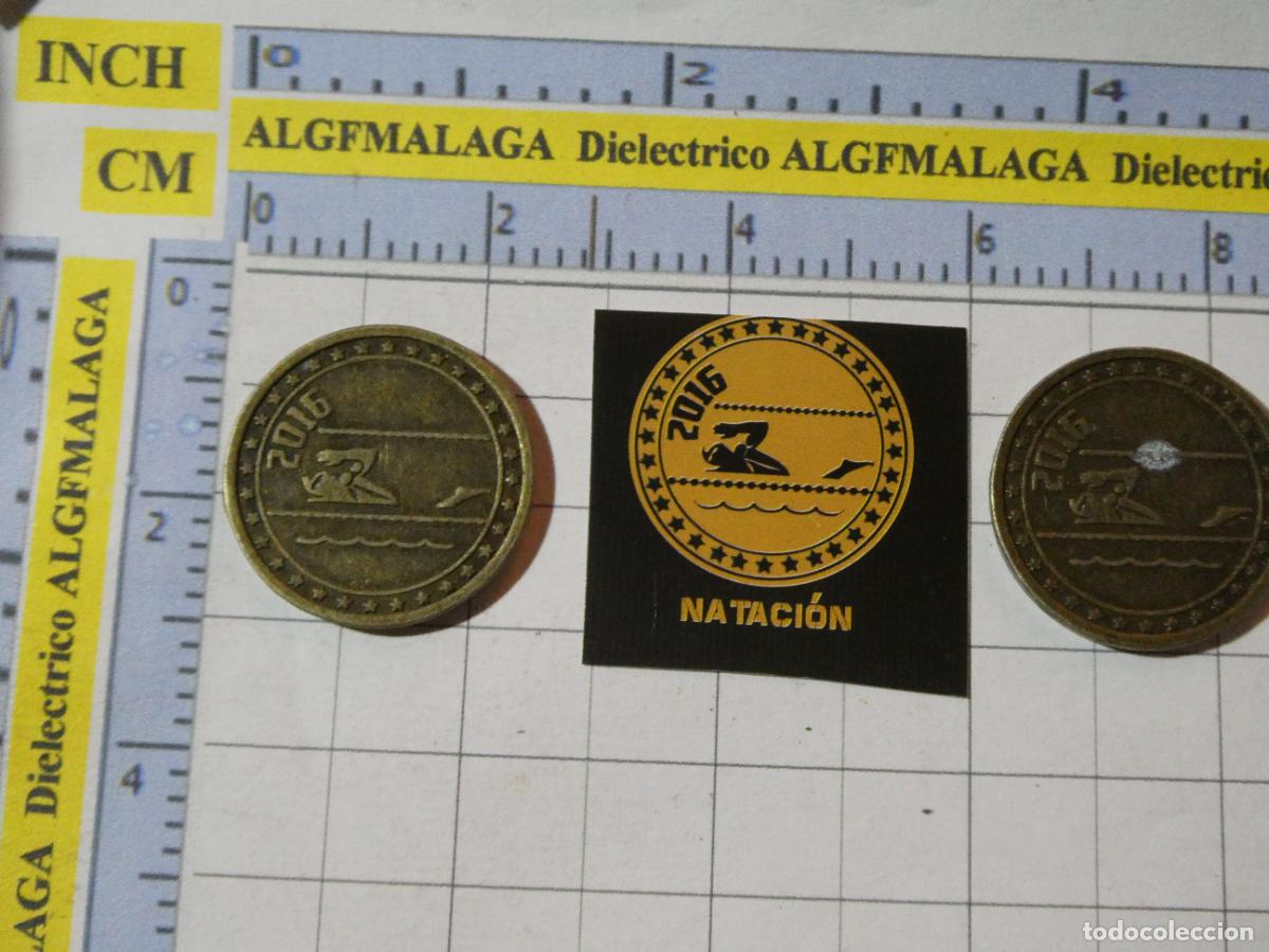 Coleccionismo deportivo: MONEDA MEDALLA. DEPORTES OL&Iacute;MPICOS OLIMPIADAS RIO JANEIRO 2016 BRASIL. NATACI&Oacute;N