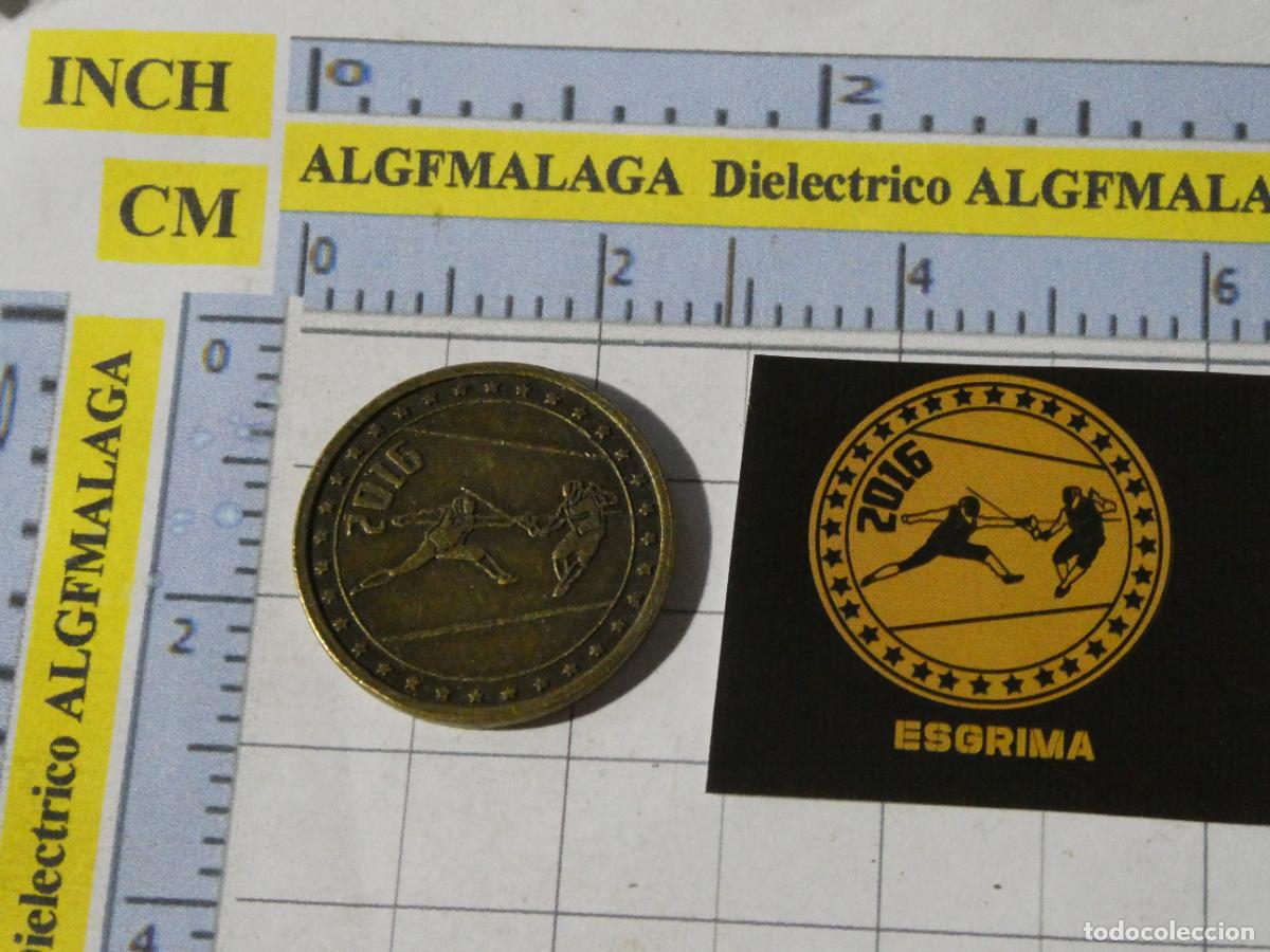 Coleccionismo deportivo: MONEDA MEDALLA. DEPORTES OL&Iacute;MPICOS OLIMPIADAS RIO JANEIRO 2016 BRASIL. ESGRIMA