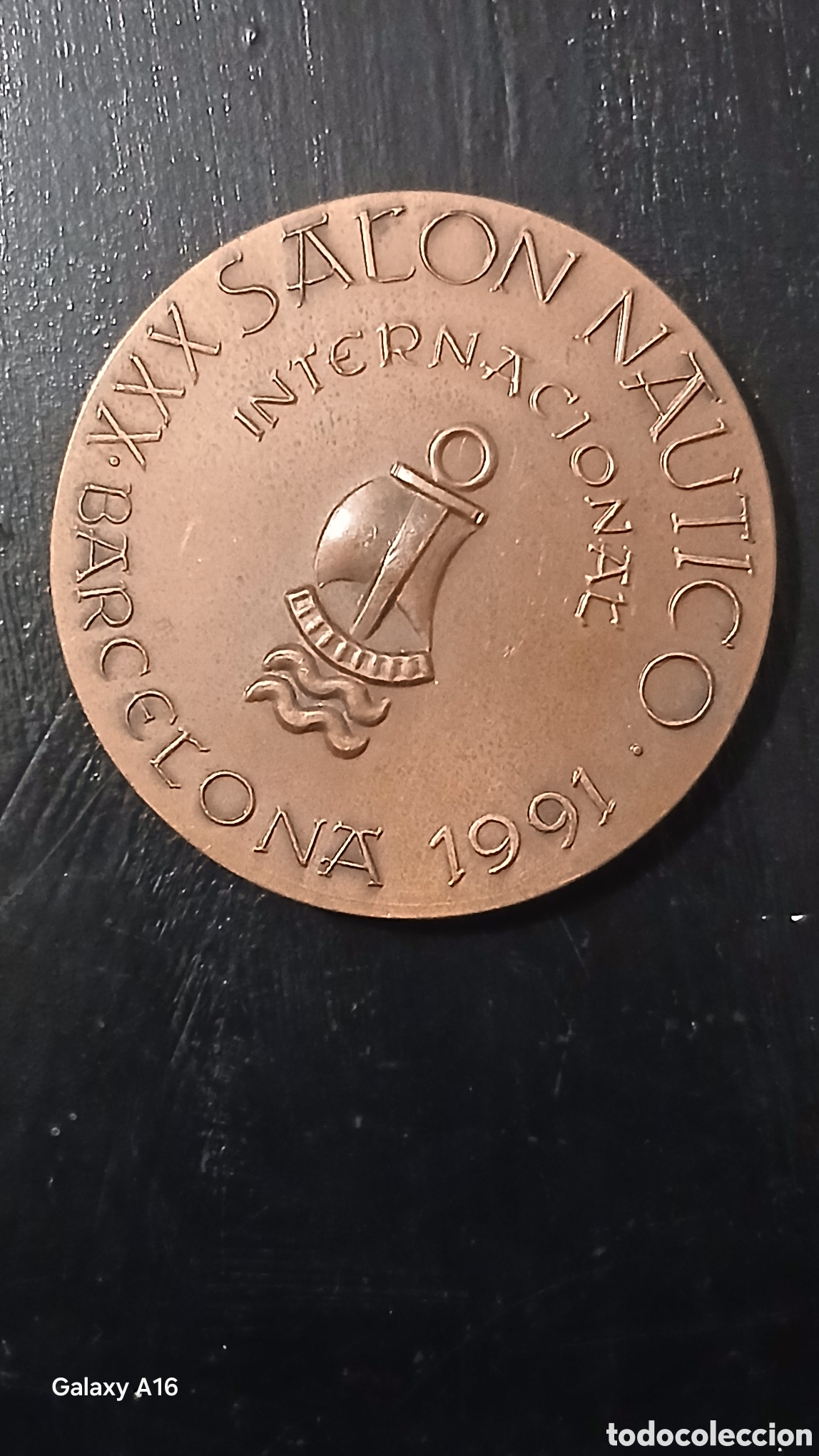 Coleccionismo deportivo: Medalla vallmitjana Sal&oacute;n N&aacute;utico Internacion 1991