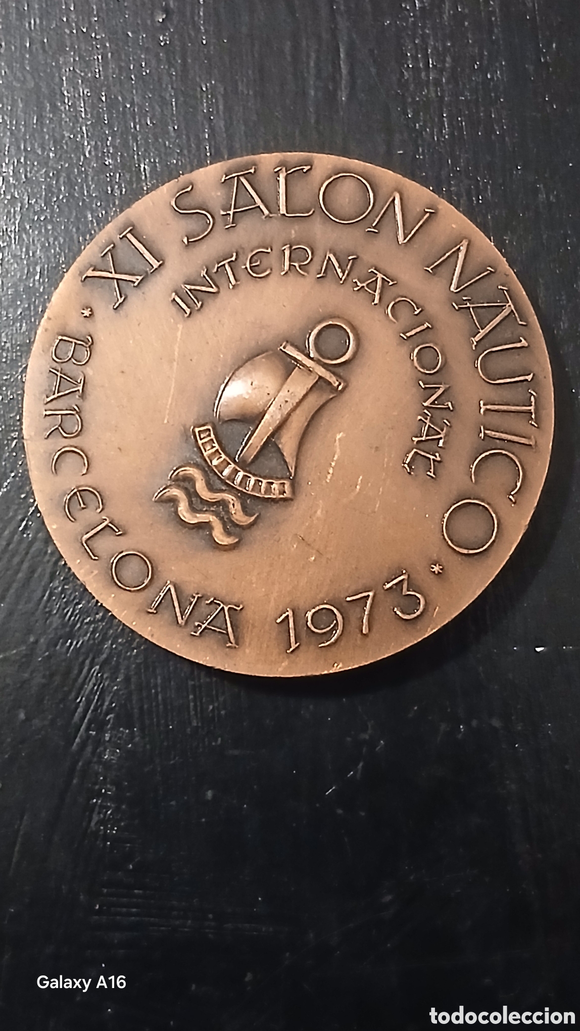 Coleccionismo deportivo: Medalla vallmitjana del XXV Sal&oacute;n N&aacute;utico 1973