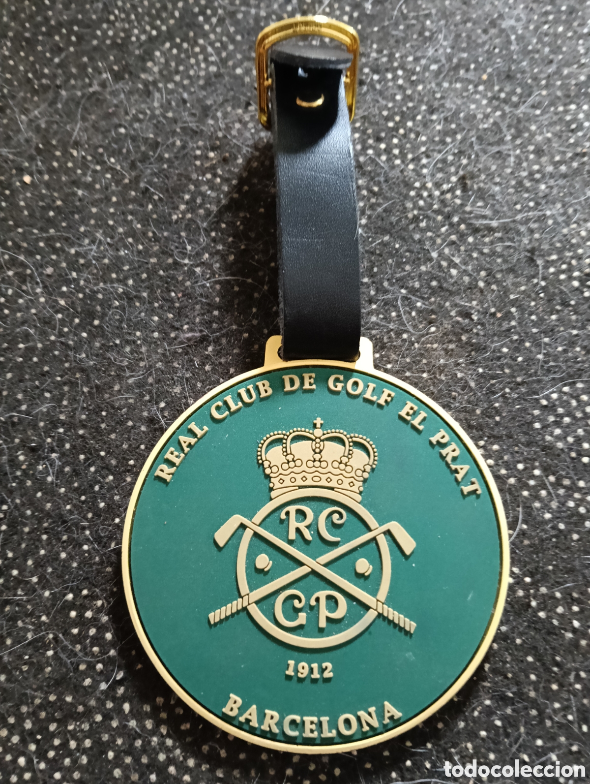 Sammelleidenschaft Sport: Medalla met&aacute;lica dedicada a SILVIA REINA del Real Club de Golf El Prat, un hist&oacute;rico club de golf fu
