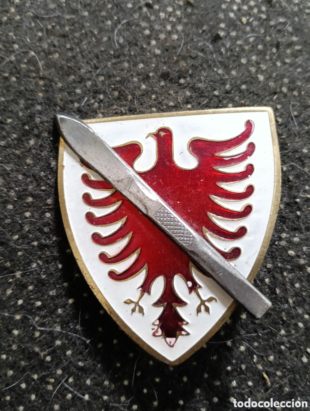 Coleccionismo deportivo: ANTIGUA INSIGNIA BROCHE DE LA ESTACION DE ESQUI LA MOLINA GIRONA PIRINEO CATALAN A&Ntilde;OS 1950 / 1960
