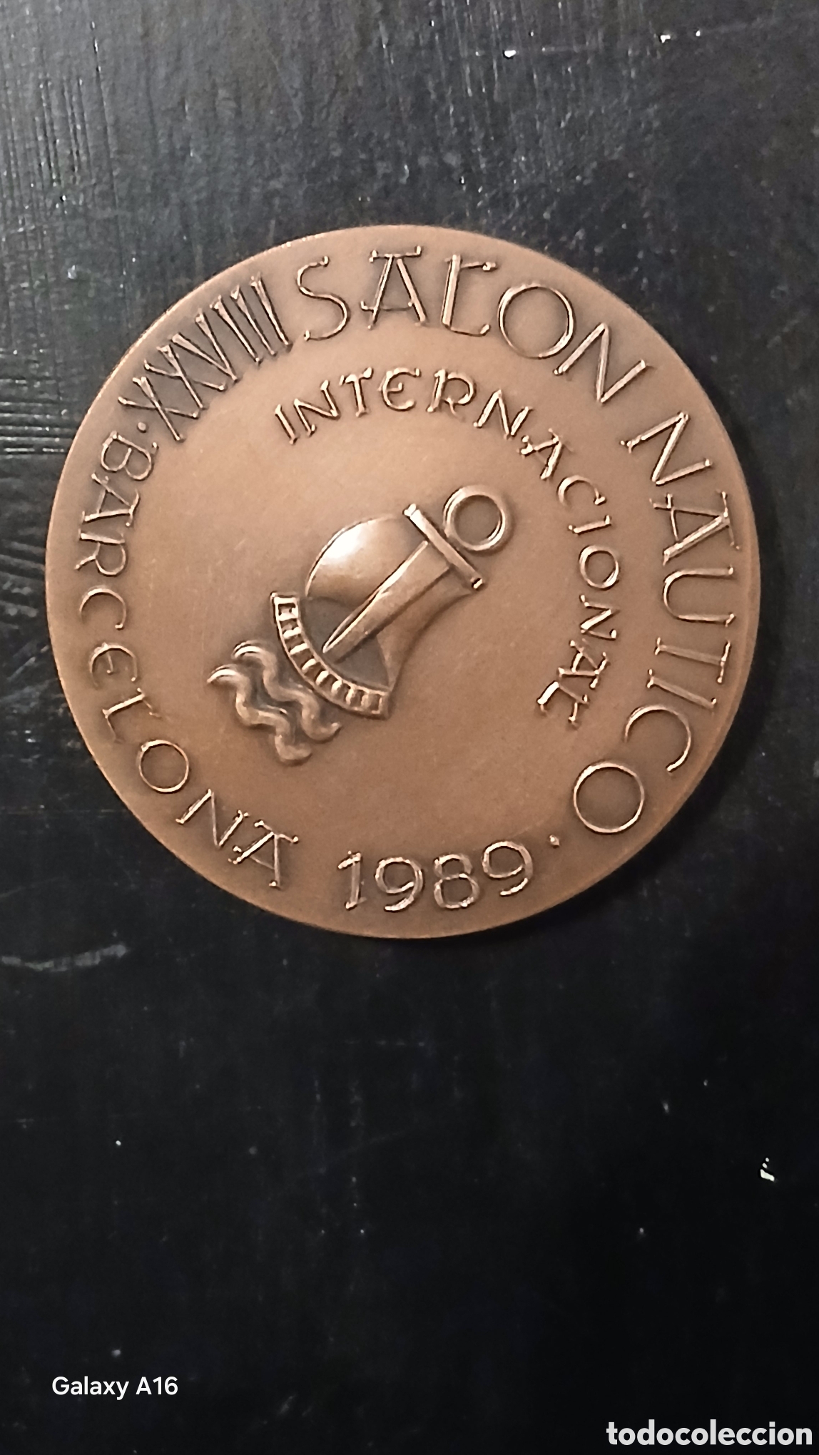Coleccionismo deportivo: Medalla conmemorativa del Sal&oacute;n N&aacute;utico Internacional de Barcelona de 1989