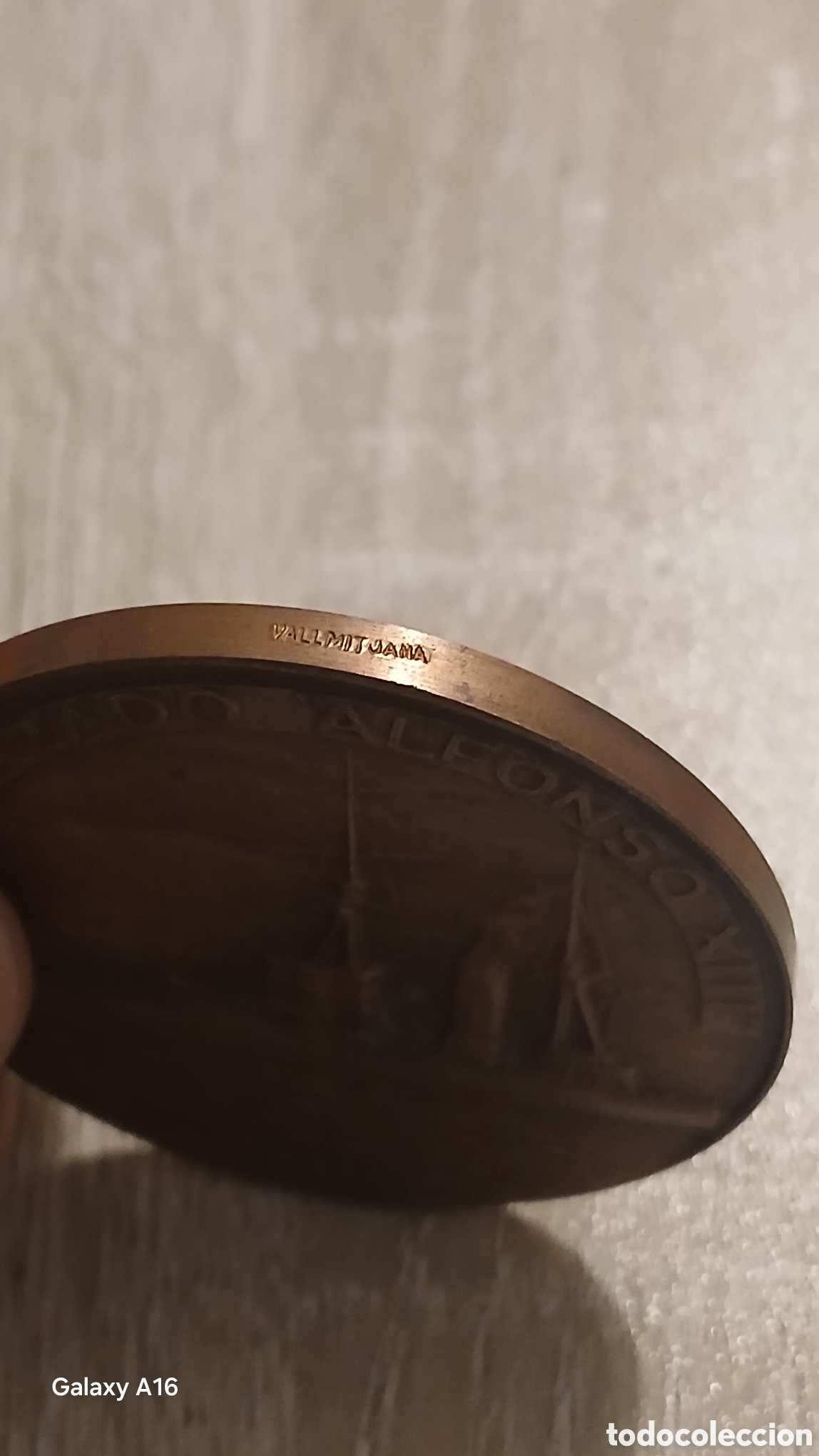 Colecionismo desportivo: Medalla firmada vallmitjana Sal&oacute;n N&aacute;utico Internacion 1991