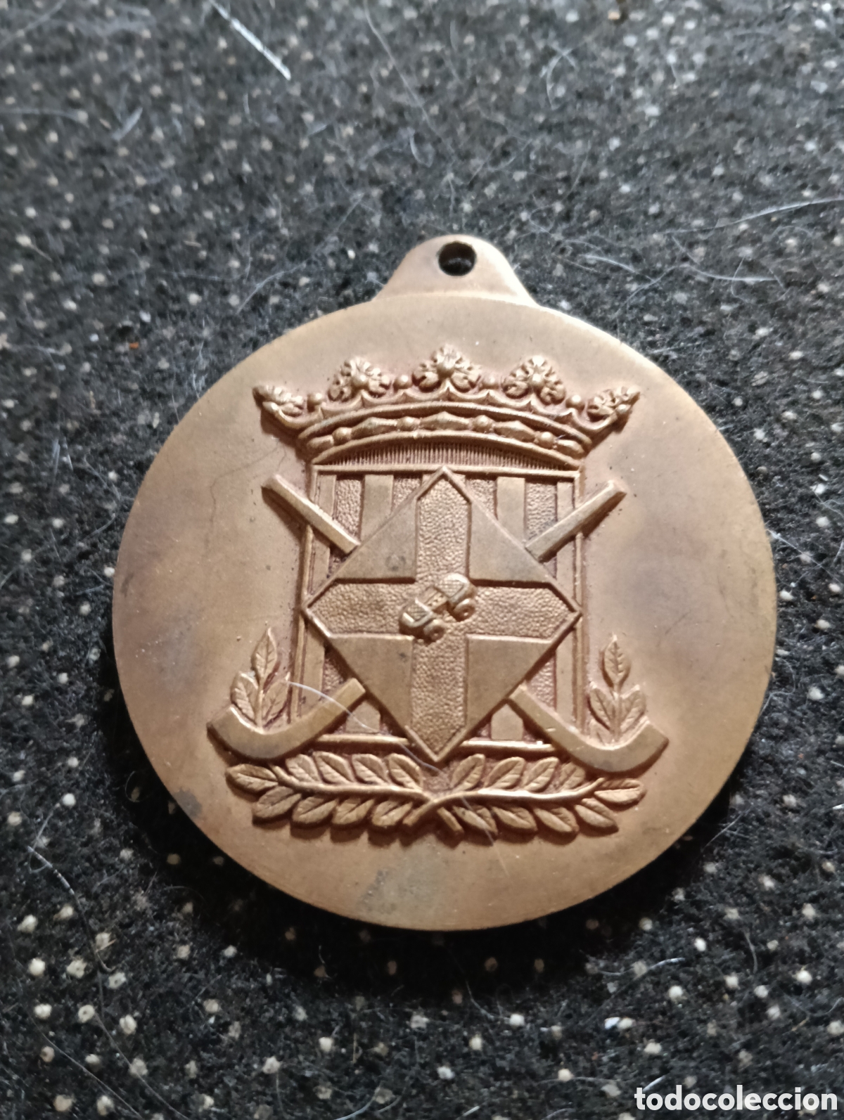 Collectionnisme sportif: Medalla de bronce Federaci&oacute;n Catalana de Patinaje temporada 1982-83, mide 5 cm de di&aacute;metro