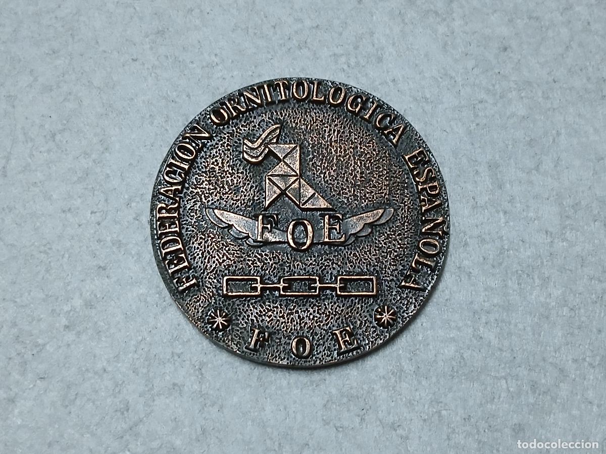 Collezionismo sportivo: Medalla Federaci&oacute;n Ornitol&oacute;gica Espa&ntilde;ola, primer premio, 1999 XLI concurso nacional, Madrid