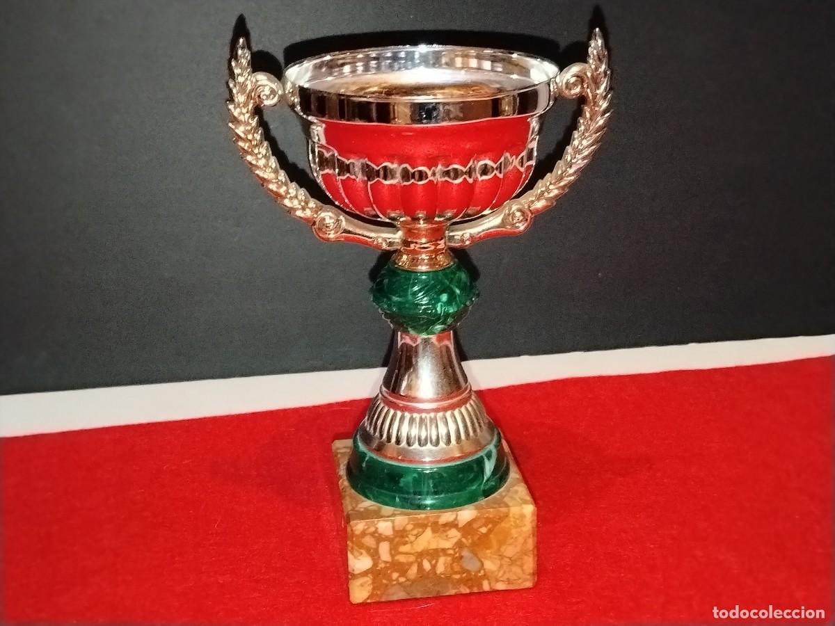 Colecionismo desportivo: COPA DE TROFEO DEPORTIVO COLOR PLATA Y VERDES