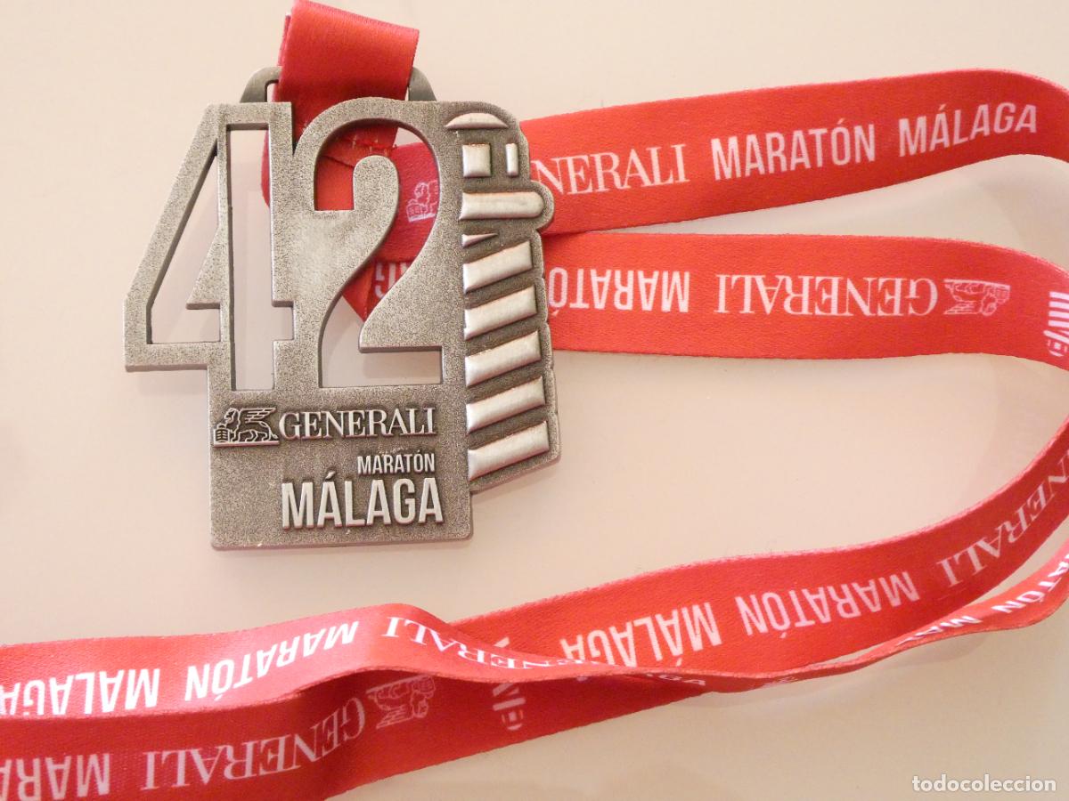Coleccionismo deportivo: MEDALLA MEDALL&Oacute;N DE ATLETISMO MARAT&Oacute;N MARATHON DE M&Aacute;LAGA. 100GR