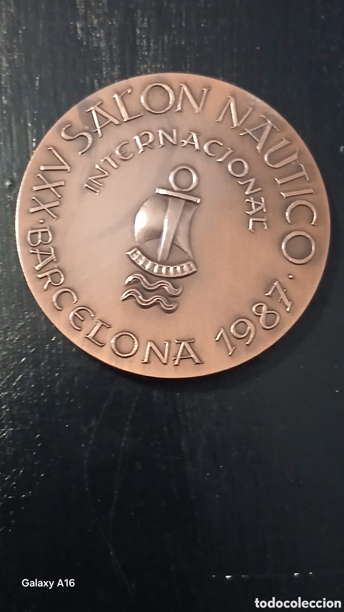 Coleccionismo deportivo: Medalla conmemorativa del XXV Sal&oacute;n N&aacute;utico Internacional de Barcelona de 1987