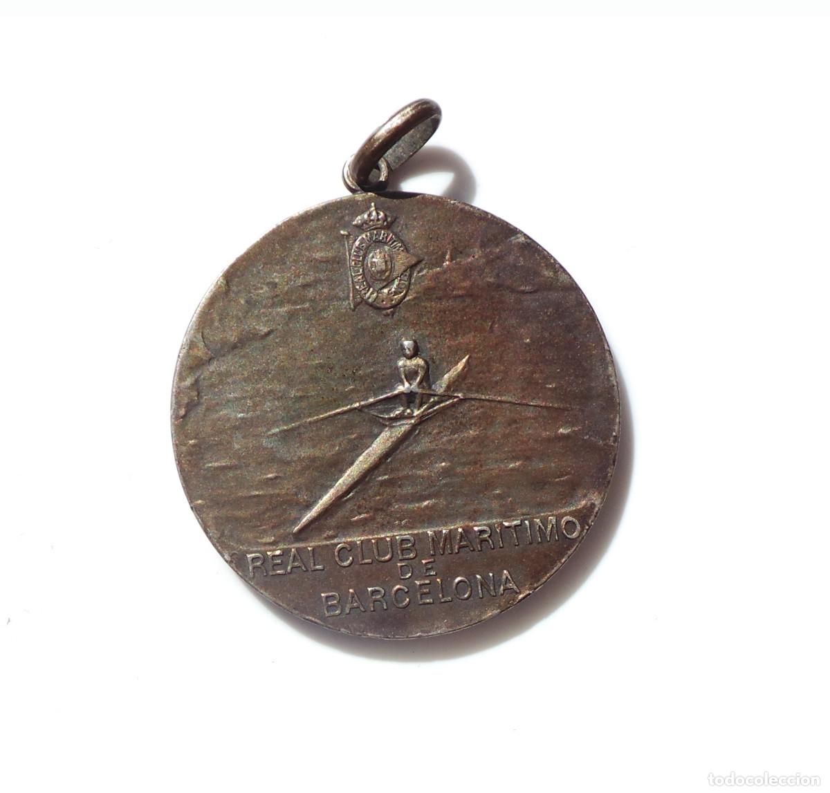 Coleccionismo deportivo: MEDALLA. REGATAS NACIONALES MAYO 1913. REAL CLUB MARITIMO BARCELONA.
