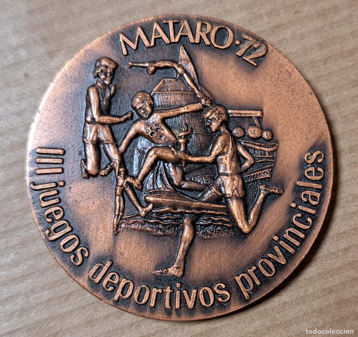 Coleccionismo deportivo: Medalla III Juegos Deportivos Provinciales Matar&oacute; 1972 &ndash; Trofeo San Jorge