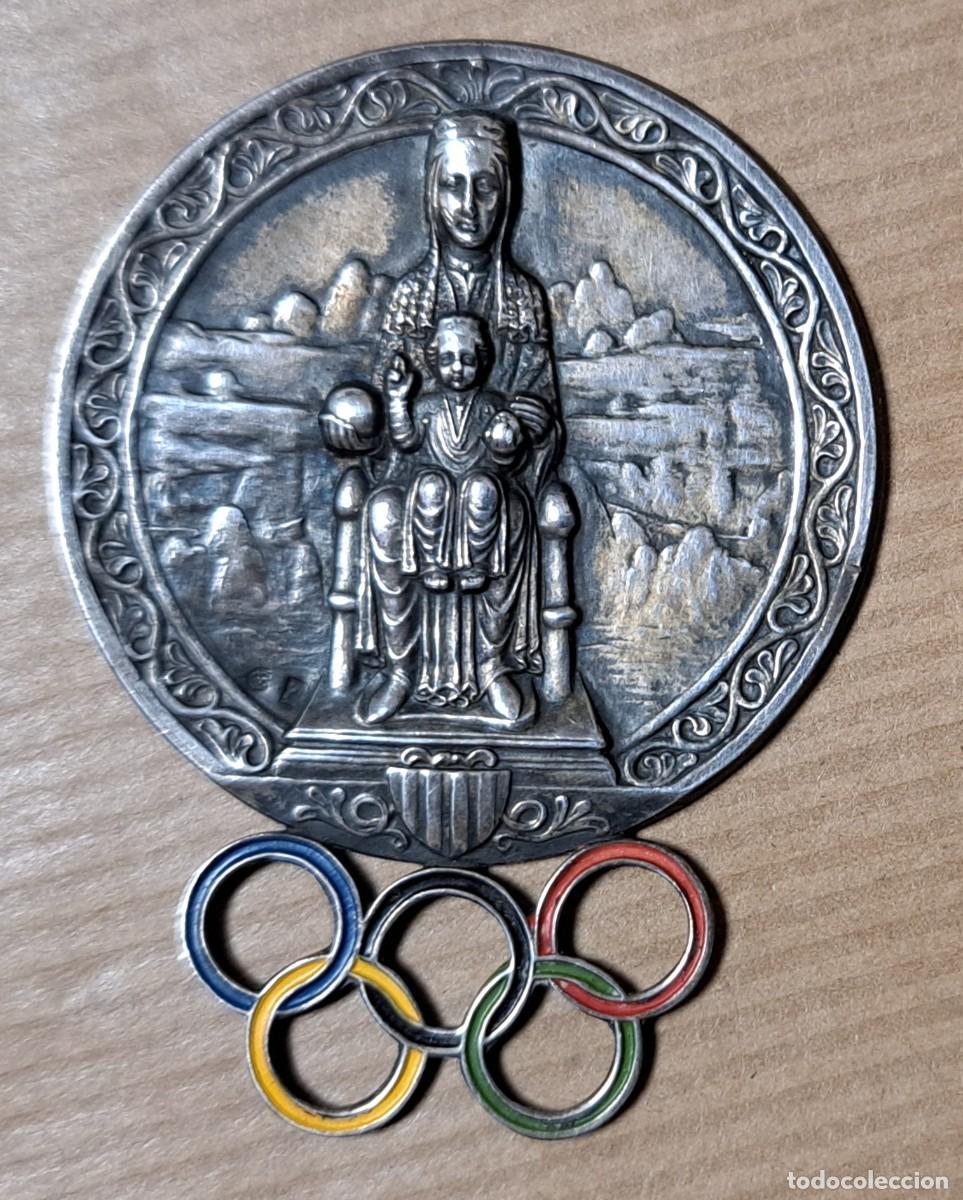 Coleccionismo deportivo: Medalla I Pascua Deportiva Matar&oacute; 1955, plata, 12,7 g.