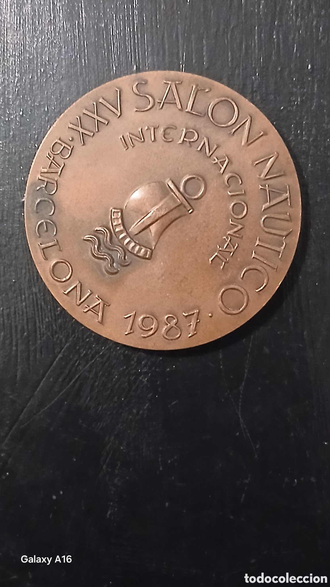 Coleccionismo deportivo: Medalla vallmitjana Sal&oacute;n N&aacute;utico Internacional de Barcelona de 1987