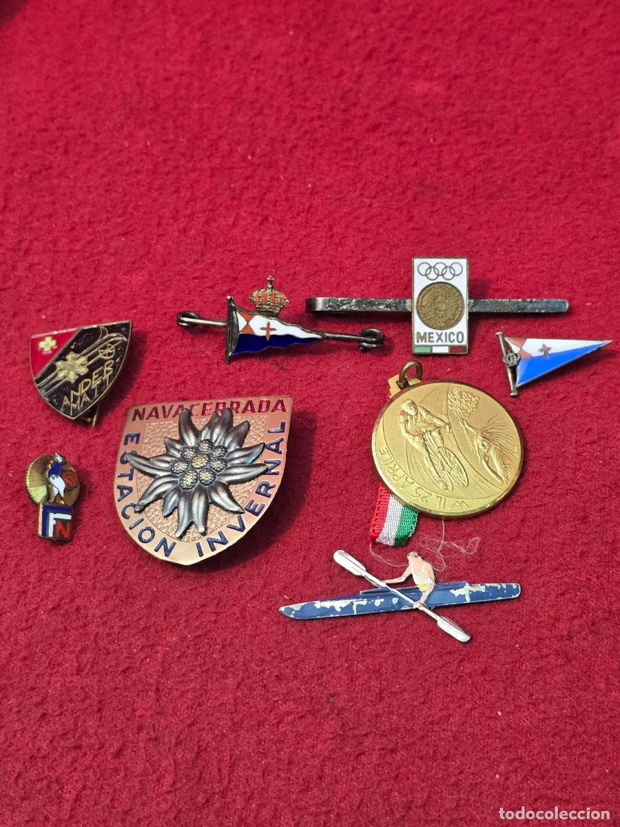 Coleccionismo deportivo: LOTE MEDALLAS, Y INSIGNIAS DEPORTIVAS.