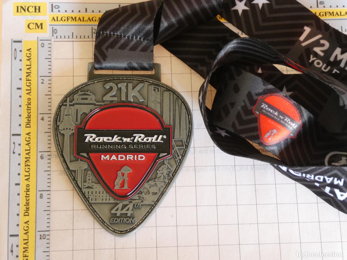 Collectionnisme sportif: MEDALLA DE ATLETISMO. 1/2 MARAT&Oacute;N MARATHON 44 ROCK AND ROLL MADRID RUNNING SERIES. 150GR