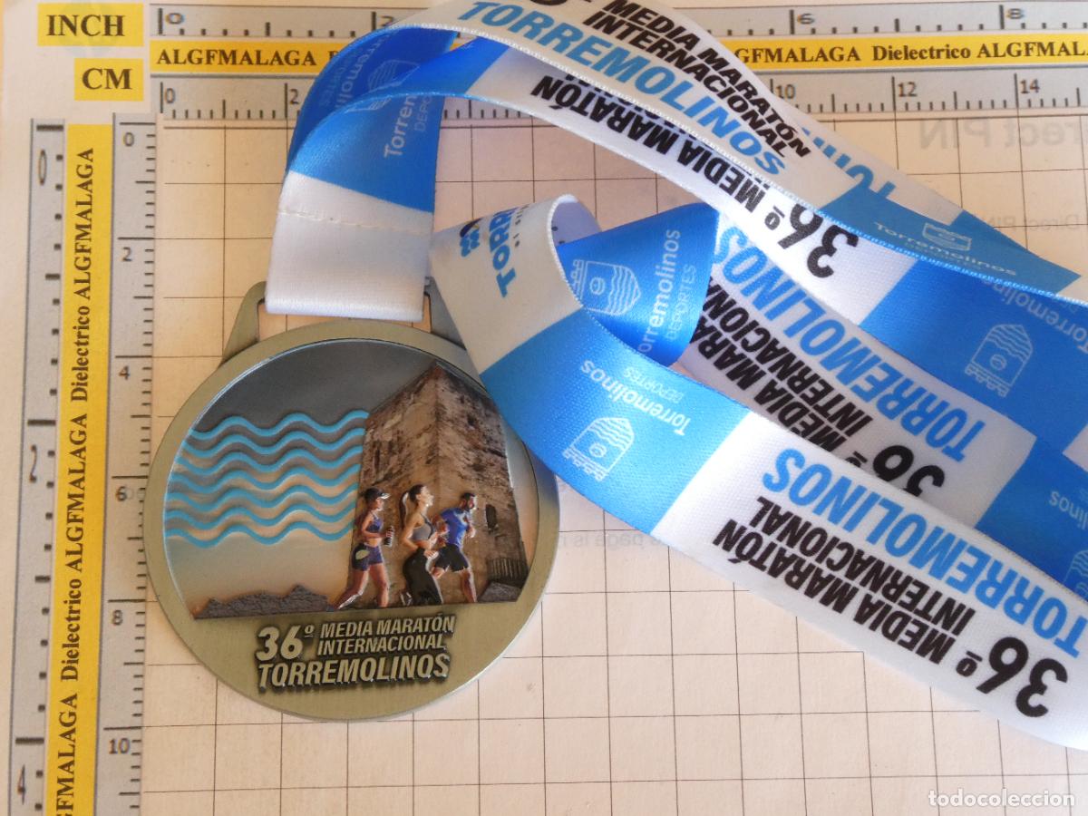 Collectionnisme sportif: MEDALLA DE ATLETISMO. 1/2 MARAT&Oacute;N MARATHON 36 TORREMOLINOS M&Aacute;LAGA. 60GR