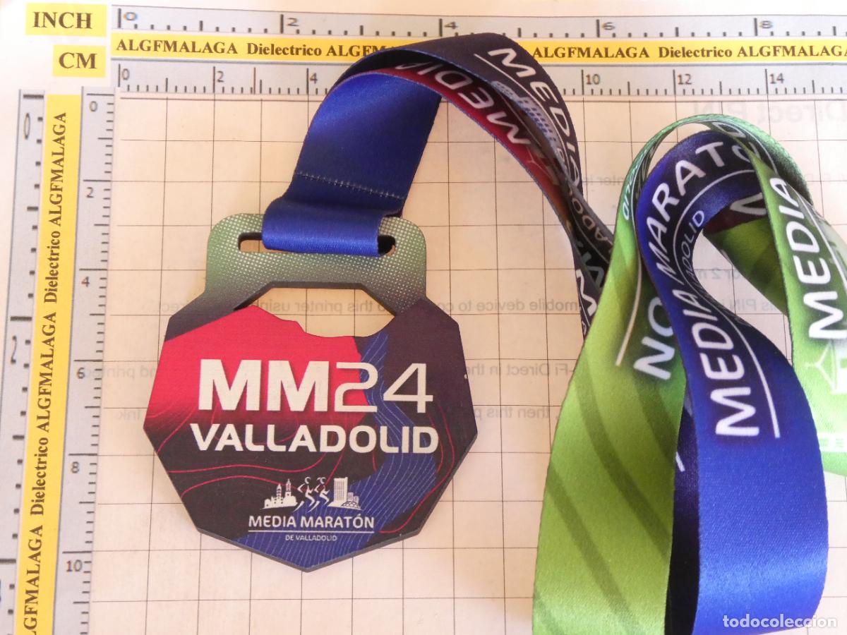 Collectionnisme sportif: MEDALLA DE ATLETISMO. 1/2 MARAT&Oacute;N MARATHON 2024 VALLADOLID. 30GR