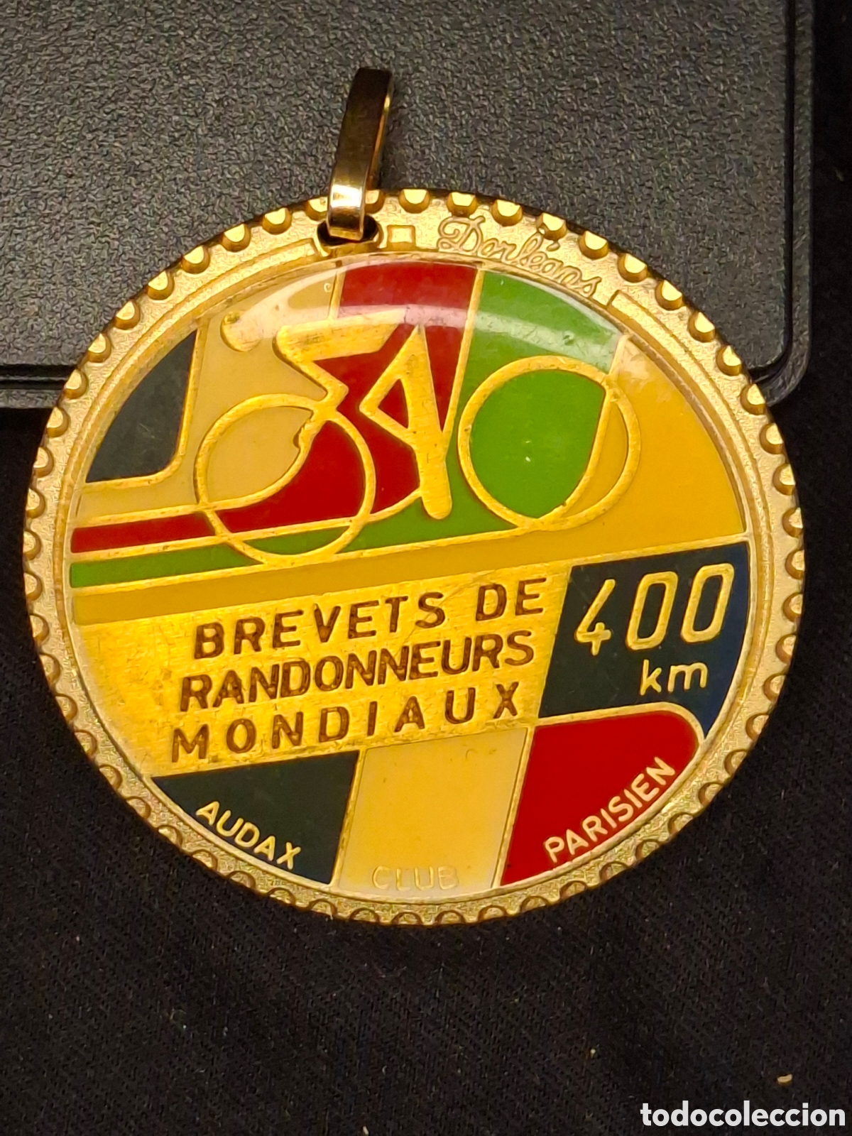 Coleccionismo deportivo: Medalla ciclismo Francia 400m. MTC6
