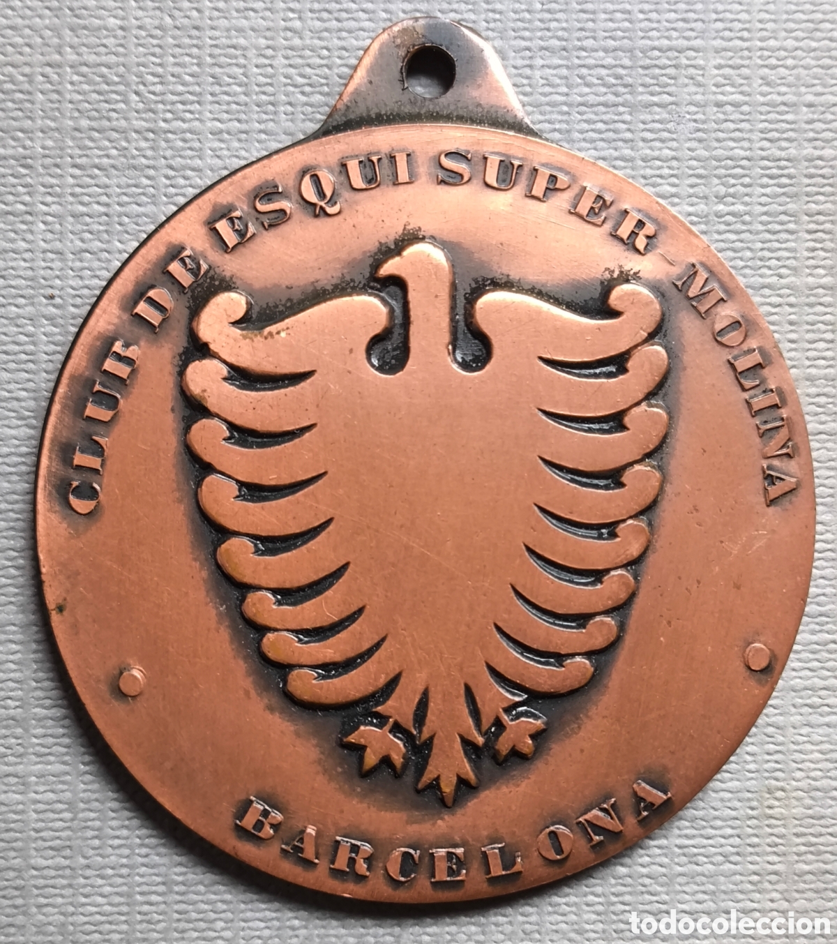Collezionismo sportivo: CLUB DE ESQU&Iacute; SUPER MOLINA MEDALLA CTO. CATALUNYA DE SALTOS 1980