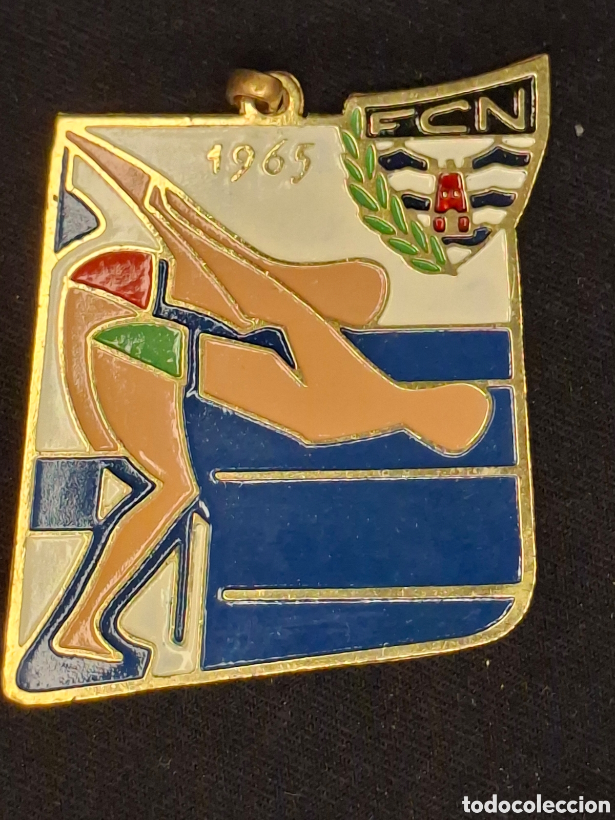 Collezionismo sportivo: medalla conmemorativa o deportiva de nataci&oacute;n del a&ntilde;o 1965. Federaci&oacute;n catalana de nataci&oacute;n. MTC6