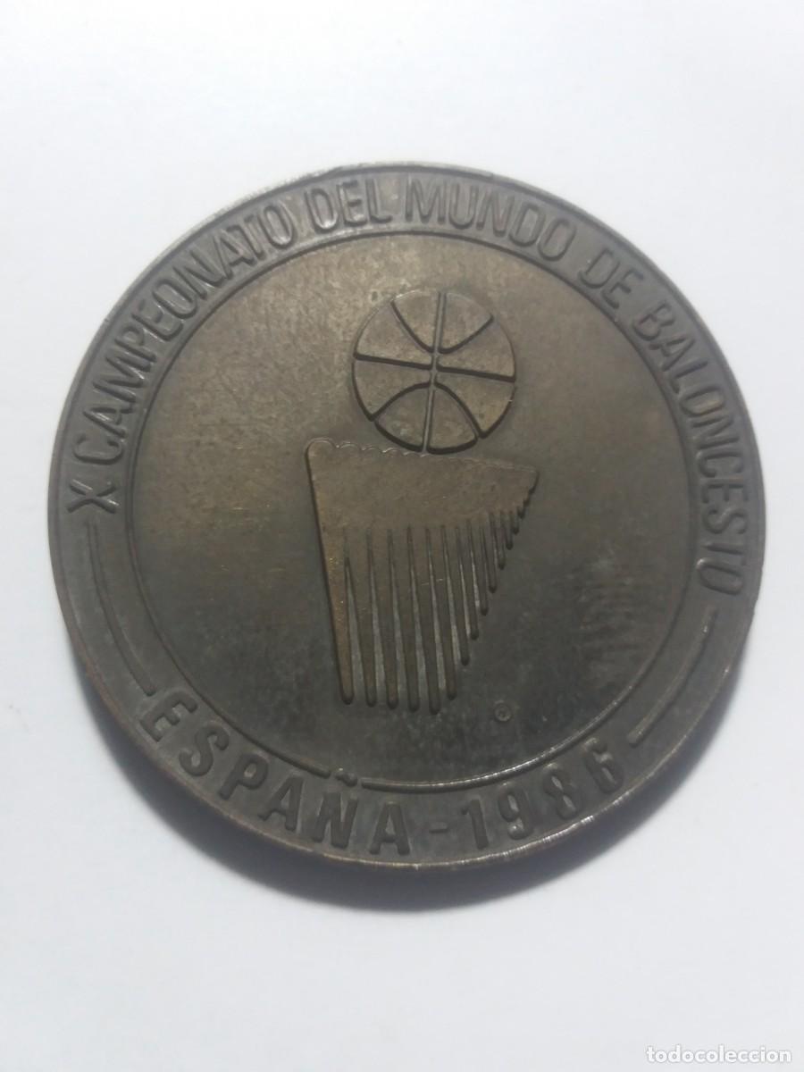 Sports collectibles: Medalla X Campeonato del Mundo BALONCESTO Espa&ntilde;a 1986