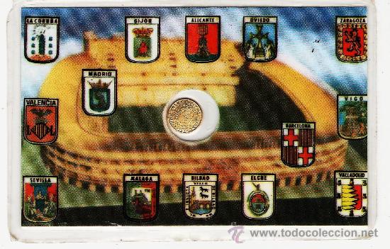 Collectionnisme sportif: futbol - camp. mundial espa&ntilde;a 82 - carnet con mini medalla y los escudos de las ciudades sede