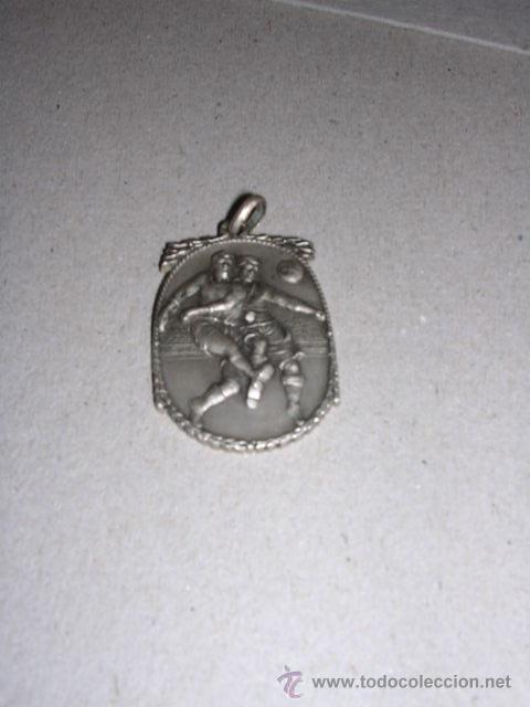 Sports collectibles: MEDALLA DE BRONCE, FUTBOL-4X2,5 CM.