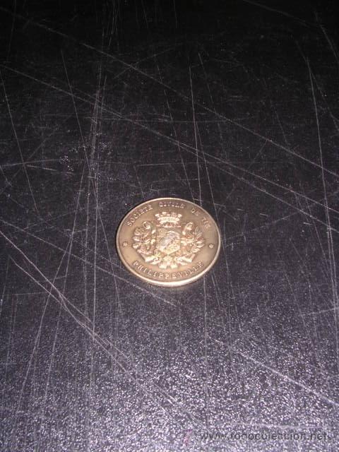 Collectionnisme sportif: MEDALLA DE PLATA TIRO , SOCIETE CIVILE DE TIR PHILIPPEVILLE 3,5 CM. FIRMADA A. BERTRAND