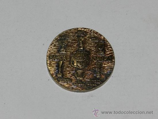Sammelleidenschaft Sport: (M) MEDALLA FC BARCELONA , BAR&Ccedil;A CAMPIO, TEMP 1989 - 1990, 6,5 CM,