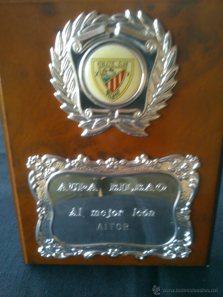 Coleccionismo deportivo: PLACA ATHLETIC CLUB BILBAO.11X15CM.