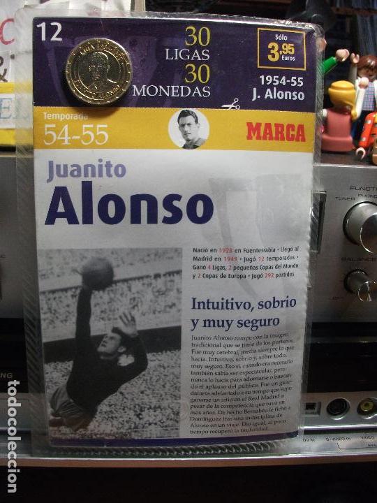 Collezionismo sportivo: MONEDA DEL REAL MADRID. 12.- LIGA 1954 1955. JUANITO ALONSO. 30 LIGAS 30 MONEDAS. 2007. MARCA.