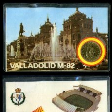 Coleccionismo deportivo: CARNET OFICIAL CON MONEDA AUTENTICA DE 1 PESETA MUNDIAL DEL 1982 - ( JOSE ZORRILLA - VALLADOLID ). Lote 208974677