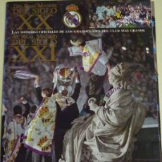 Coleccionismo deportivo: ÁLBUM DE CROMOS DEL REAL MADRID CLUB FÚTBOL Y 35 MONEDAS OFICIALES GRANDES ASES. COMPLETO 460GR.. Lote 242221520