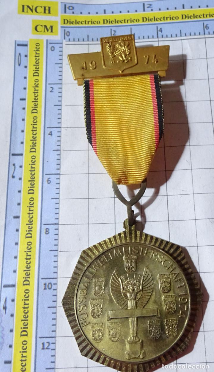 Collectionnisme sportif: MEDALLA DEPORTES. ALEMANIA A&Ntilde;O 1974. MUNDIAL DE F&Uacute;TBOL CAMPEONES BRASIL URUGUAY INGLATERRA ITALIA