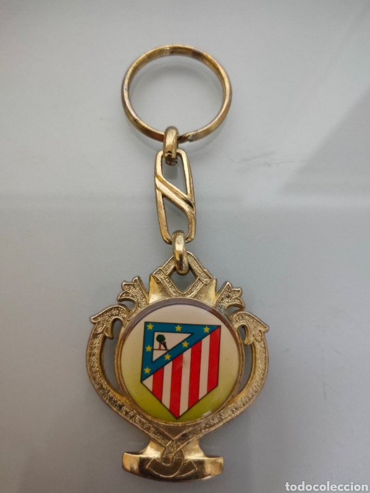 Colecionismo desportivo: ANTIGUO LLAVERO ATL&Eacute;TICO DE MADRID 1991-92 CAMPEON COPA DEL REY MUY DIFICIL