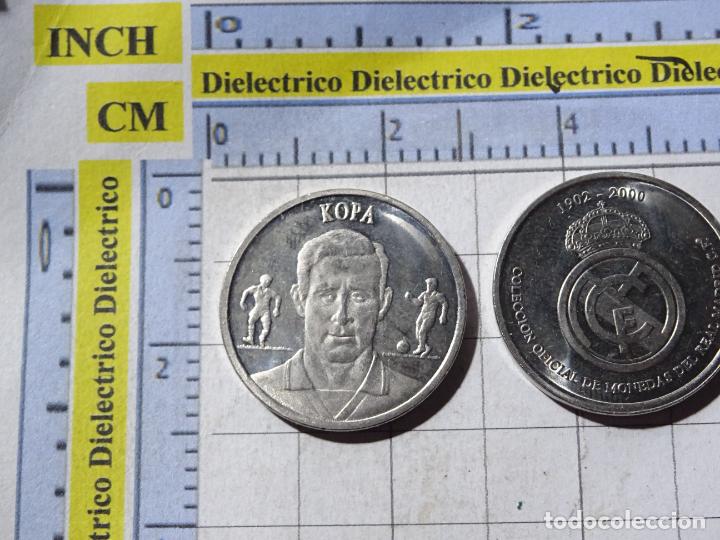 Colecionismo desportivo: MONEDA MEDALLA DEL REAL MADRID CLUB DE F&Uacute;TBOL. KOPA. COLECCI&Oacute;N MONEDAS 1902 2000.
