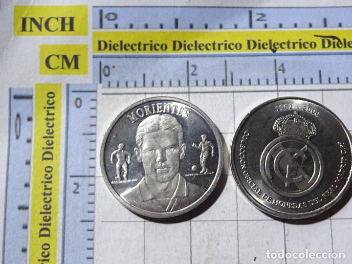 Colecionismo desportivo: MONEDA MEDALLA DEL REAL MADRID CLUB DE F&Uacute;TBOL. MORIENTES. COLECCI&Oacute;N MONEDAS 1902 2000.