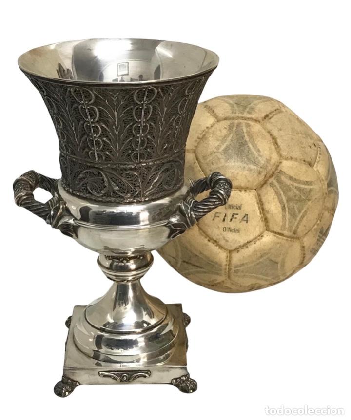 trofeo de plata de ley de la de - Comprar Medallas, Monedas y Trofeos de Fútbol de colección en todocoleccion - 318747323