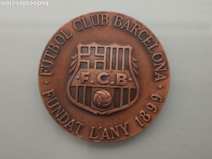 Coleccionismo deportivo: MEDALLA F.C. BARCELONA ESCUDO Y CAMP NOU 1996-1998 COMPROMISSARI 5cm di&aacute;metro