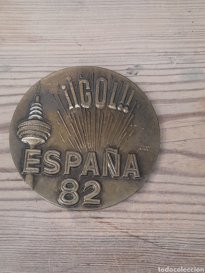 Coleccionismo deportivo: Gran medallon a doble cara, Mundial de Espa&ntilde;a 1982