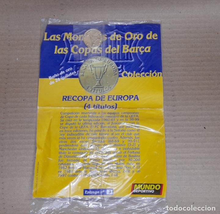 Sammelleidenschaft Sport: Moneda de Oro de las Copas del Bar&ccedil;a - recopa de europa - mundo deportivo