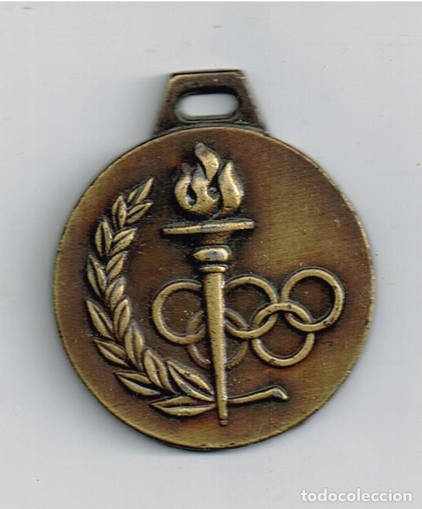 Coleccionismo deportivo: 80&acute;s ca. MEDALLA METALL II&ordm; CONCURS DIBUIX UNI&Oacute; ESPORTIVA PORQUERES (2)